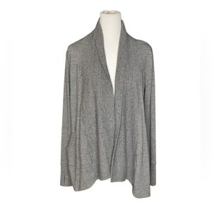 Athleta Gray Open Front Cardigan Sweater